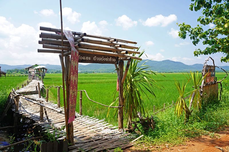 สะพานไม้ไผ่บ้านปงท่าข้าม